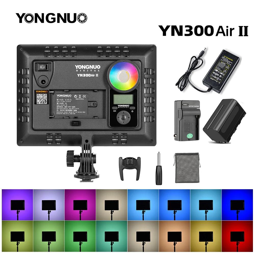 YONGNUO-YN300AIR II RGB LED ī޶  Ʈ,  ŰƮ ɼ ͸,   + AC , YONGNUO YN300AIR II